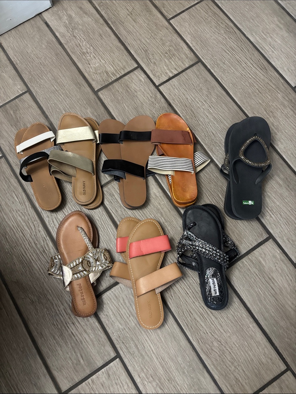 Women's Multicolor Slide Sandals - Casual Summer Comfort